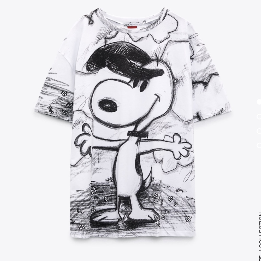 NWT Snoopy zara tshirt